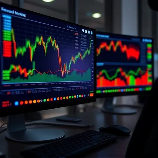 Profesionales ocupados con trading automatizado